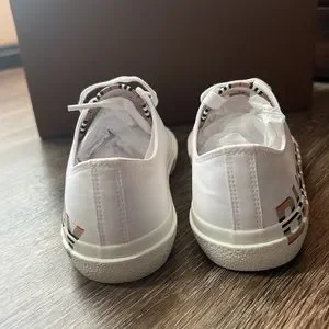 Burberry | Shoes | Icon Stripe Logo Print Cotton Gabardine